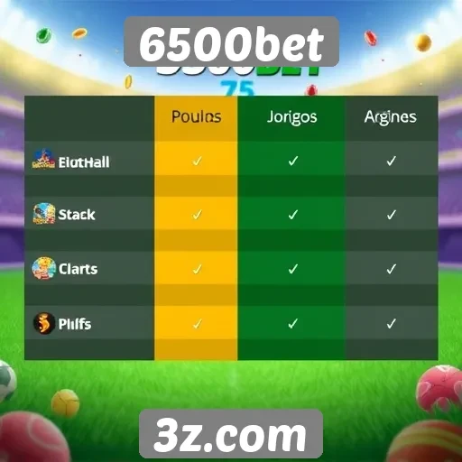 Comparação entre jogos populares na 6500bet
